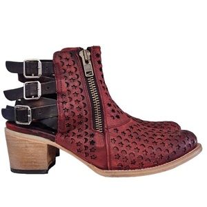 Freebird by Steven Dahlia boots in red. EUC.